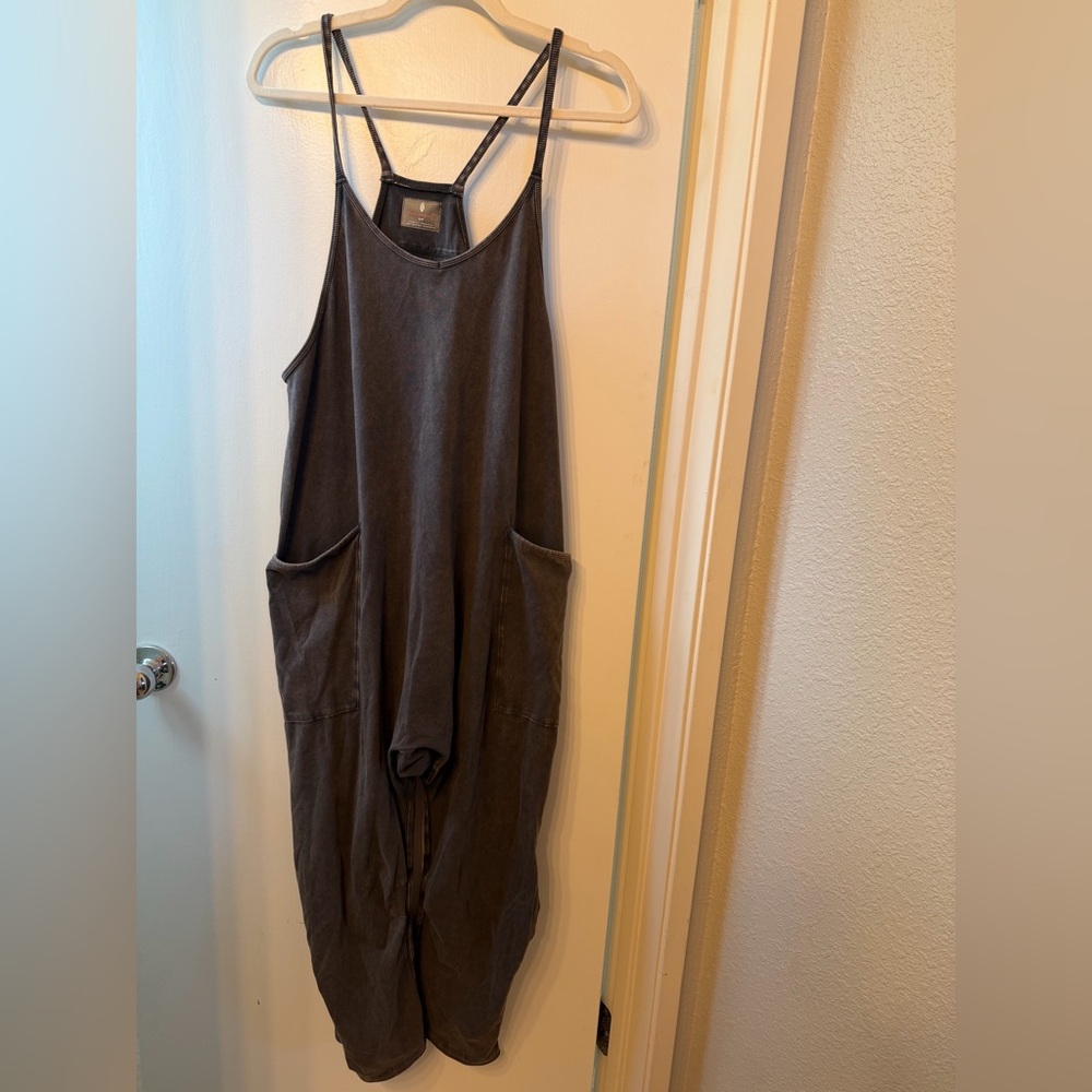 FP Movement by Free People Charcoal hot shot Jumpsuit